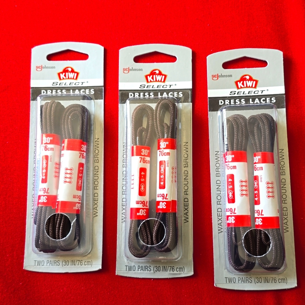 3 Dress Shoes Laces Brown